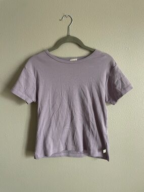 GAIAM Lilac Short Sleeve Crewneck Tee